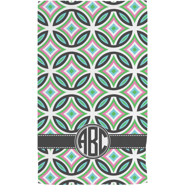 Geometric Circles Hand Towel (Personalized) Full