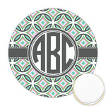 Geometric Circles Printed Cookie Topper - Round (Personalized)