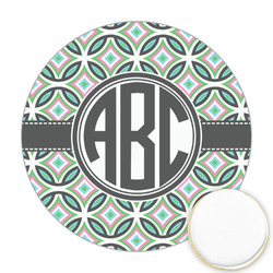 Geometric Circles Printed Cookie Topper - 2.5" (Personalized)