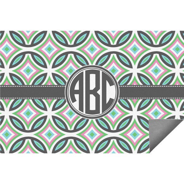 Custom Geometric Circles Indoor / Outdoor Rug (Personalized)