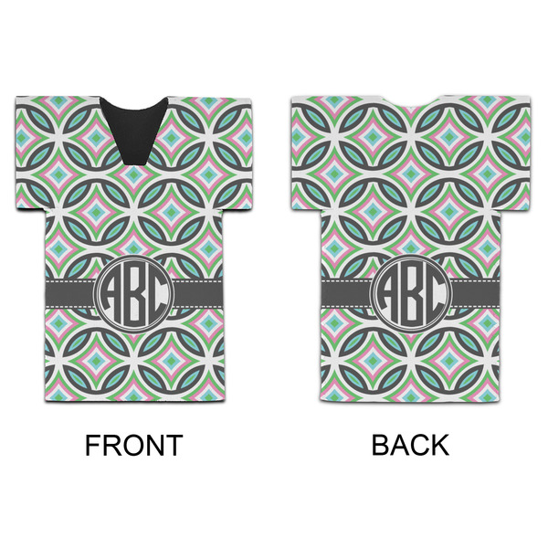 Geometric Circles Jersey Bottle Cooler - APPROVAL