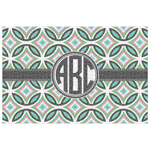 Custom Geometric Circles Jigsaw Puzzle - 1000-piece (Personalized)