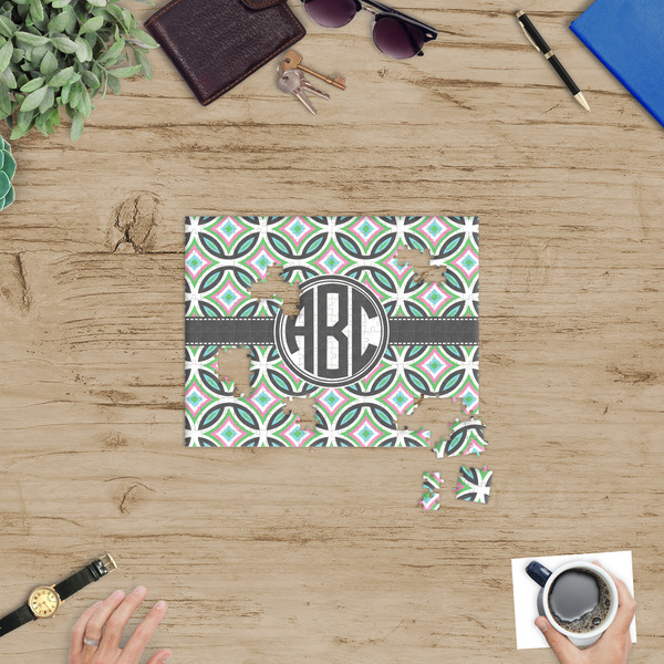 Geometric Circles Jigsaw Puzzle 252 Piece - In Context