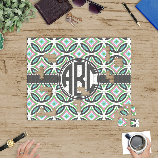 Geometric Circles Jigsaw Puzzle 500 Piece - In Context