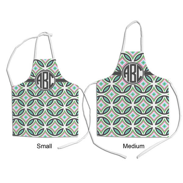Geometric Circles Kid's Aprons - Comparison