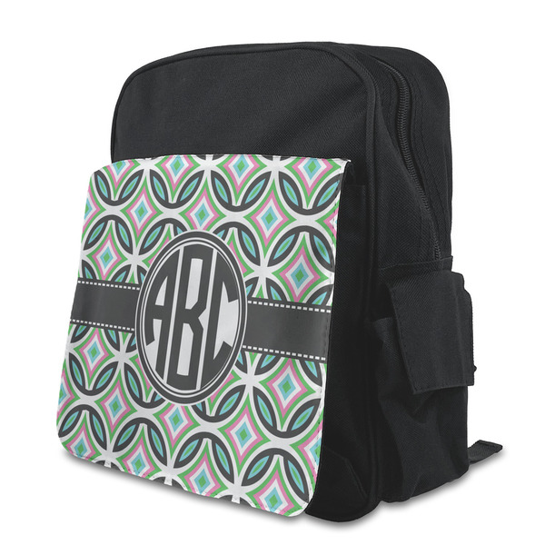 Custom Geometric Circles Preschool Backpack (Personalized)