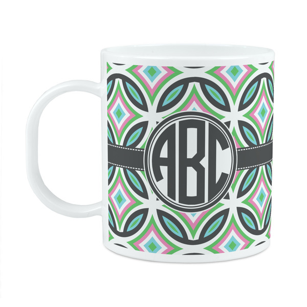 Custom Geometric Circles Plastic Kids Mug (Personalized)