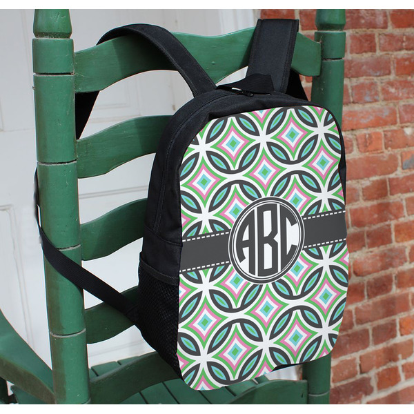 Geometric Circles Kids Backpack - In Context