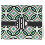 Geometric Circles Kitchen Towel - Poly Cotton w/ Monograms