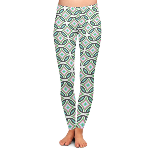 Custom Geometric Circles Ladies Leggings - Extra Small