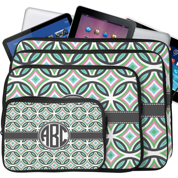 Geometric Circles Laptop Case Sizes