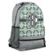 Geometric Circles Large Backpack - Gray - Angled View