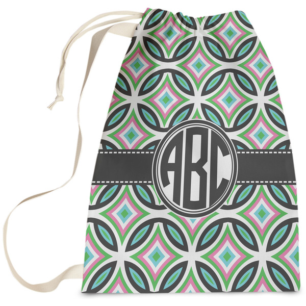 Custom Geometric Circles Laundry Bag (Personalized)