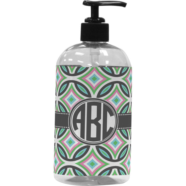 Custom Geometric Circles Plastic Soap / Lotion Dispenser (Personalized)
