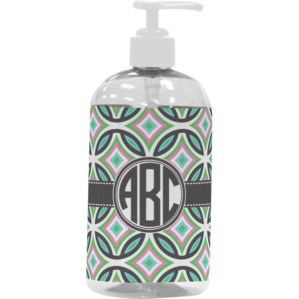 Geometric Circles Large Liquid Dispenser (16 oz) - White
