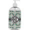 Geometric Circles Plastic Soap / Lotion Dispenser (16 oz - Large - White) (Personalized)