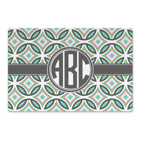 Custom Geometric Circles Large Rectangle Car Magnet (Personalized)