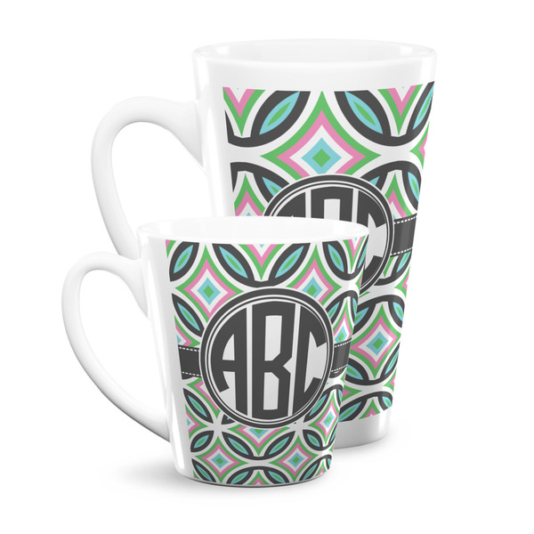 Geometric Circles Latte Mugs Main