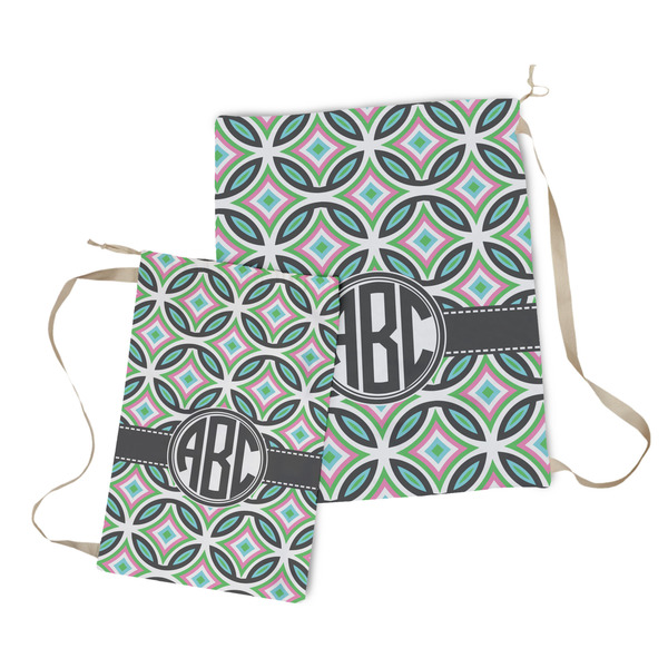 Geometric Circles Laundry Bag - Both Bags