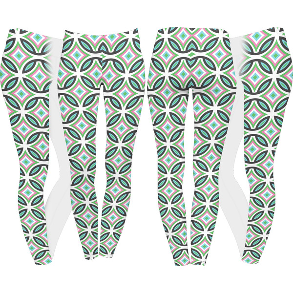 Geometric Circles Leggings Turn Around - Apvl