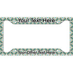 Geometric Circles License Plate Frame (Personalized)