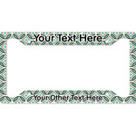 Geometric Circles License Plate Frame - Style A (Personalized)