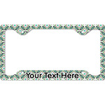 Geometric Circles License Plate Frame - Style C (Personalized)