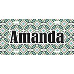 Geometric Circles Front License Plate (Personalized)