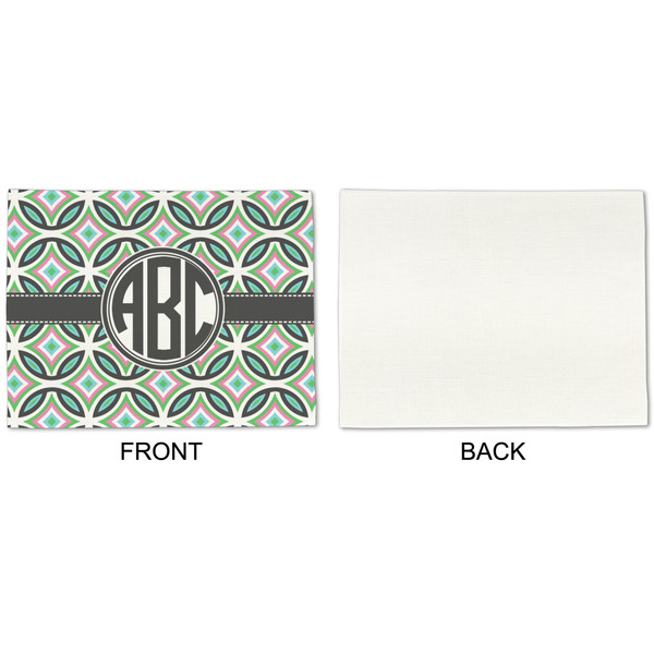 Geometric Circles Linen Placemat - APPROVAL Single (single sided)