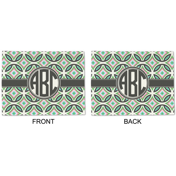 Geometric Circles Linen Placemat - APPROVAL (double sided)