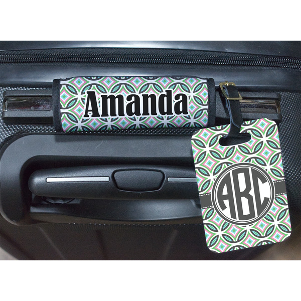 Geometric Circles Luggage Wrap & Tag