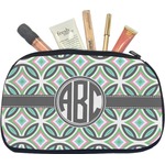 Geometric Circles Makeup / Cosmetic Bag - Medium (Personalized)