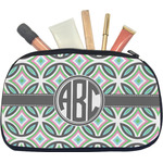 Geometric Circles Makeup / Cosmetic Bag - Medium (Personalized)