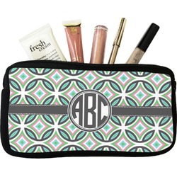 Geometric Circles Makeup / Cosmetic Bag - Small (Personalized)