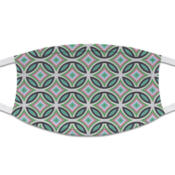 Custom Geometric Circles Cloth Face Mask (T-Shirt Fabric)