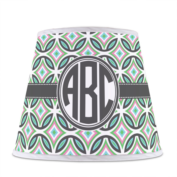 Geometric Circles Poly Film Empire Lampshade - Front View