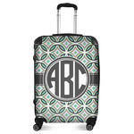 Geometric Circles Suitcase - 24" Medium - Checked (Personalized)