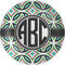 Geometric Circles Melamine Plate (Personalized)