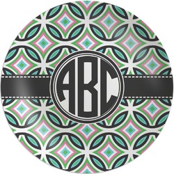 Geometric Circles Melamine Plate (Personalized)