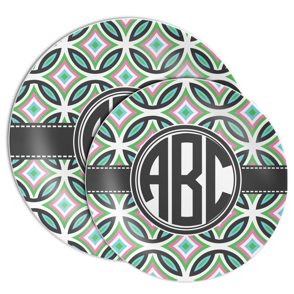 Geometric Circles Melamine Plates - PARENT/MAIN