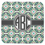 Geometric Circles Memory Foam Bath Mat - 48"x48" (Personalized)
