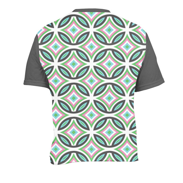 Geometric Circles Men's Crew Neck T Shirt Medium - Back