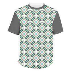 Geometric Circles Men's Crew T-Shirt - Large (Personalized)