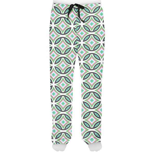 Geometric Circles Men's Pjs Front - on model