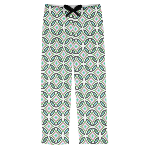 Custom Geometric Circles Mens Pajama Pants