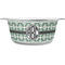 Geometric Circles Stainless Steel Dog Bowl (Personalized)