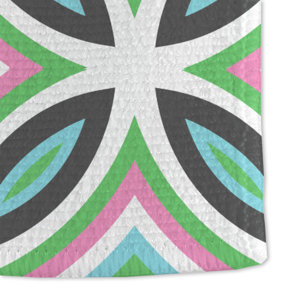 Geometric Circles Microfiber Dish Towel - DETAIL