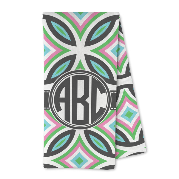 Custom Geometric Circles Kitchen Towel - Microfiber (Personalized)