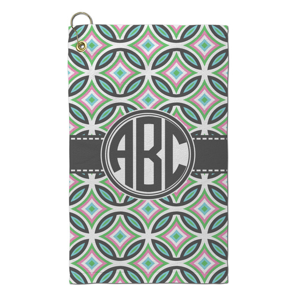 Custom Geometric Circles Microfiber Golf Towel - Small (Personalized)