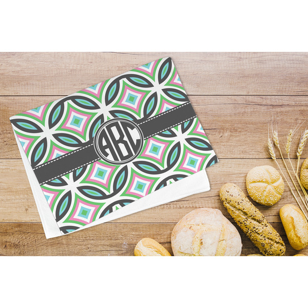 Geometric Circles Microfiber Kitchen Towel - LIFESTYLE